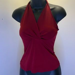 Red Halter Tank Top